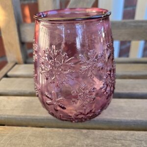 San Miguel Purple Snowflake Recycled Glass